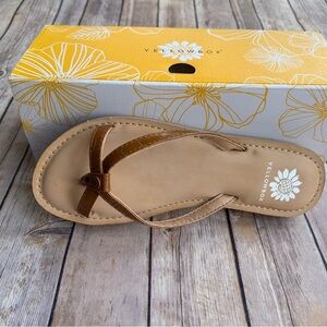 Yellow Box Tan and Brown Women's Sandals